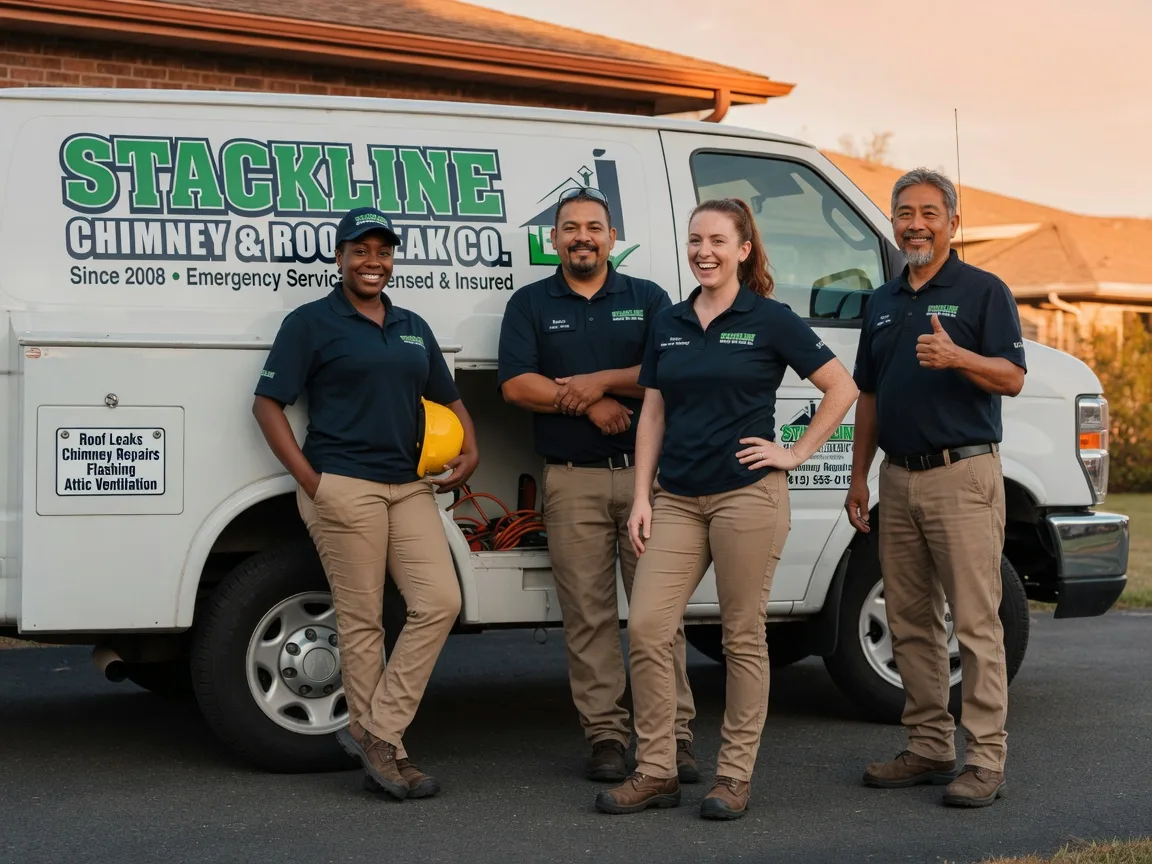 Chimney flashing repair company in Poynor, TX